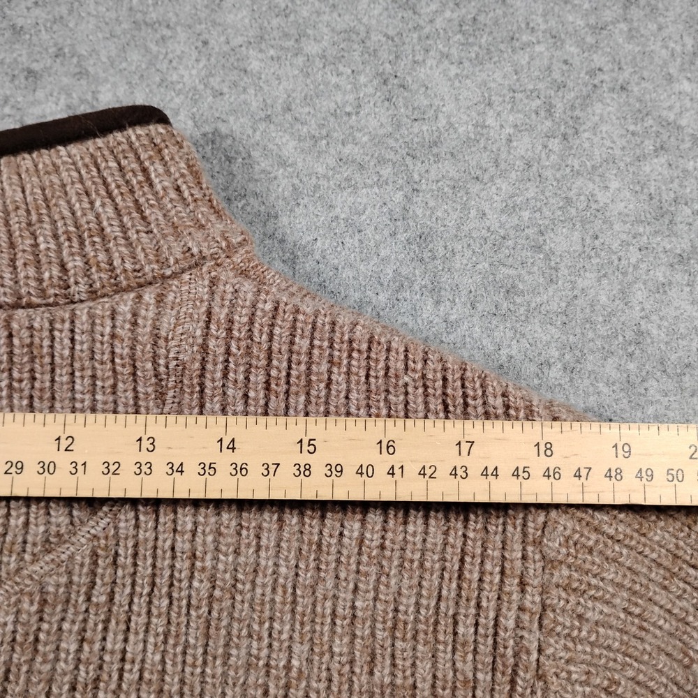 L.L. Bean Men's Waterfowl 100% Merino Lambswool 1/4 Zip Pullover Sweater M Reg - Picture 9 of 11